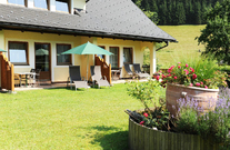 Unsere Ferienwohnungen mit Terrasse und Blick auf das Tote Gebirge