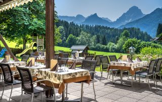 gemütliche Terrasse im Landhotel Gressenbauer