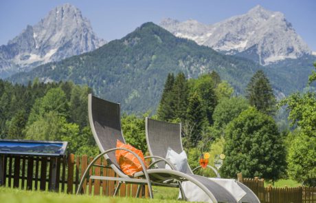 Landhotel Gressenbauer Panoramablick auf das Priel Massiv
